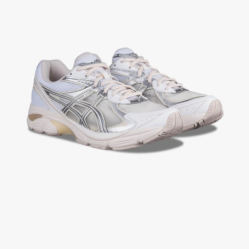 ASICS Metallic/Pure Silver and White Sneakers -Above the Clouds US 7/EU 38 -BNIB